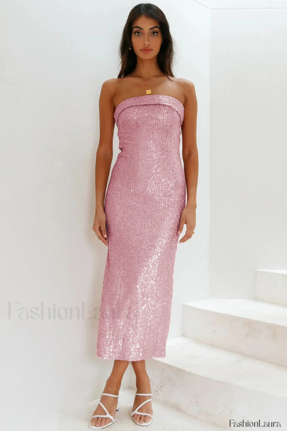 Chilling On My Charming Own Maxi Dress S / Blush