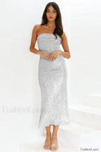 Chilling On My Charming Own Maxi Dress S / Silver