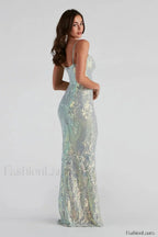 Christal Sequin Stylish Mermaid Formal Dress