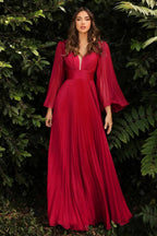 Cinderella Divine Stylish CD242 Maxi Dress S / Red