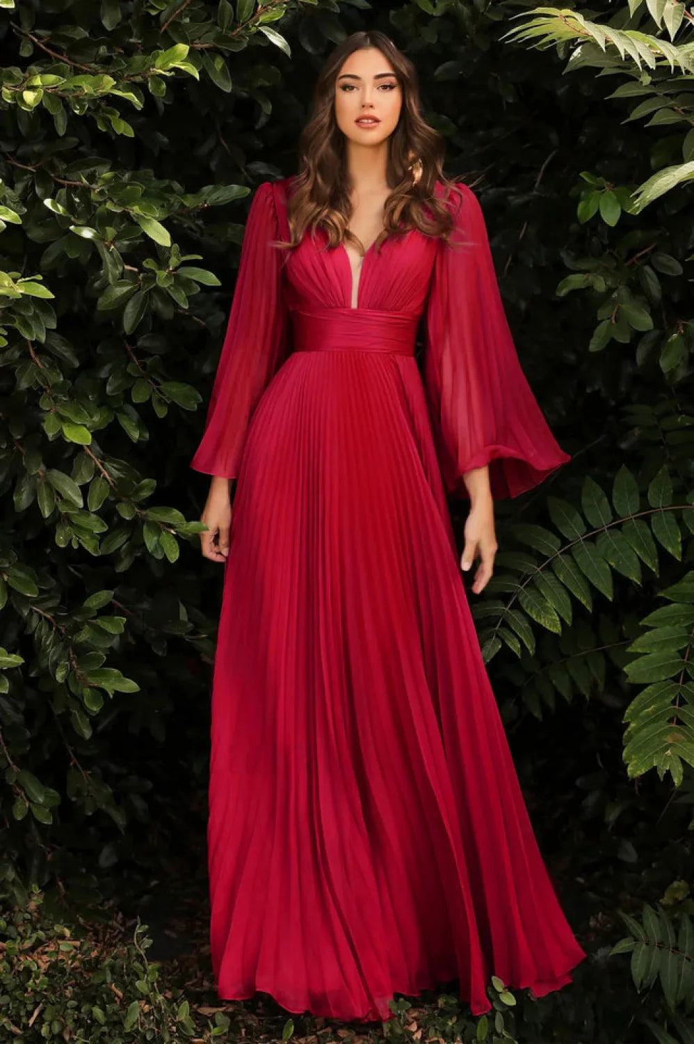 Cinderella Divine Stylish CD242 Maxi Dress S / Red