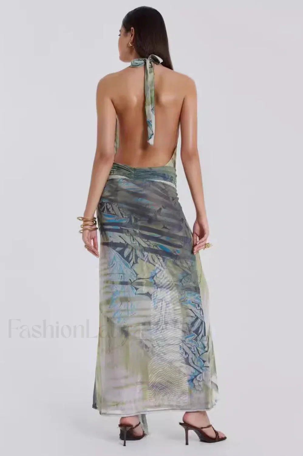 Cindy Plunge Stylish Maxi Dress