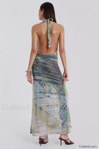 Cindy Plunge Stylish Maxi Dress