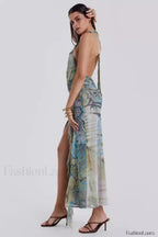 Cindy Plunge Stylish Maxi Dress