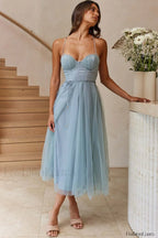 Cindy Tulle Stylish Midi Dress