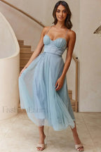 Cindy Tulle Stylish Midi Dress S / Sage