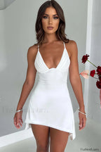 Clarise Elegant Mini Dress XS / Ivory