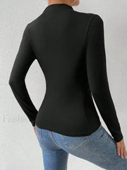 Color Block Long Sleeve T Shirt T Shirts