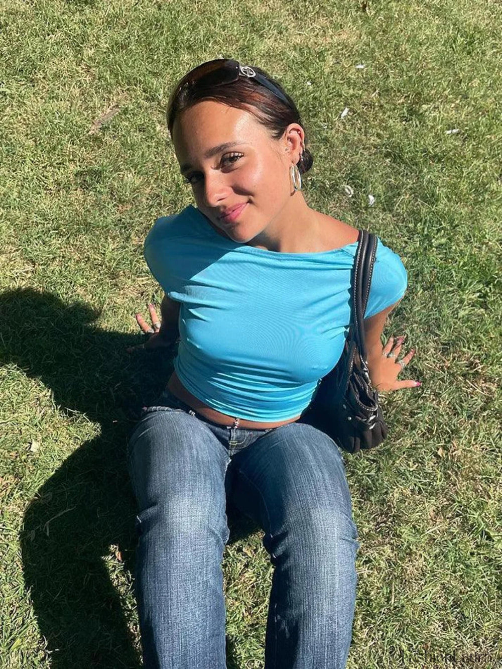 Convertible Open Back Crop Top Tops&Tees