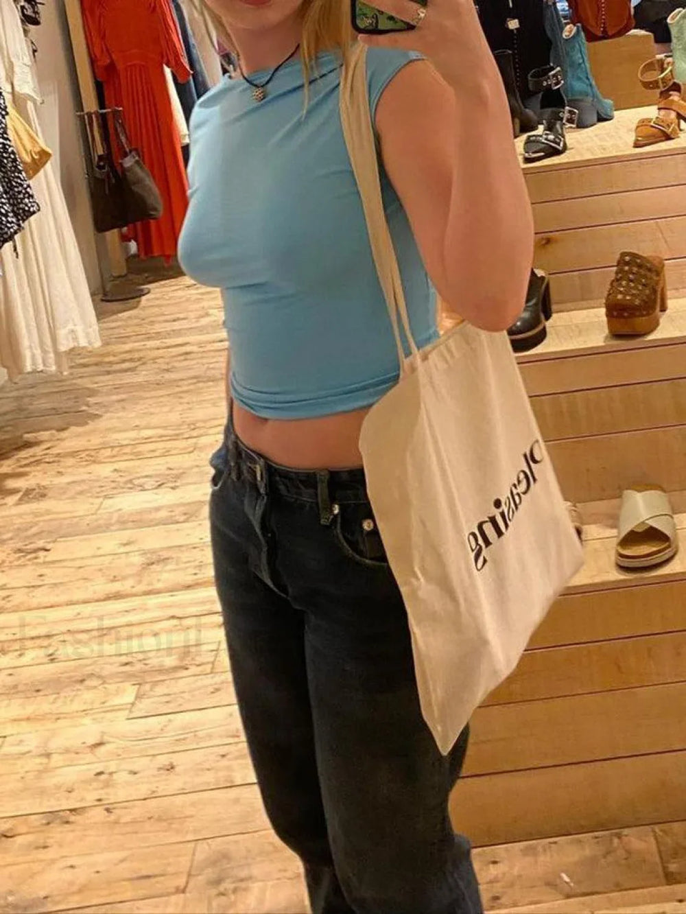 Convertible Open Back Crop Top Tops&Tees