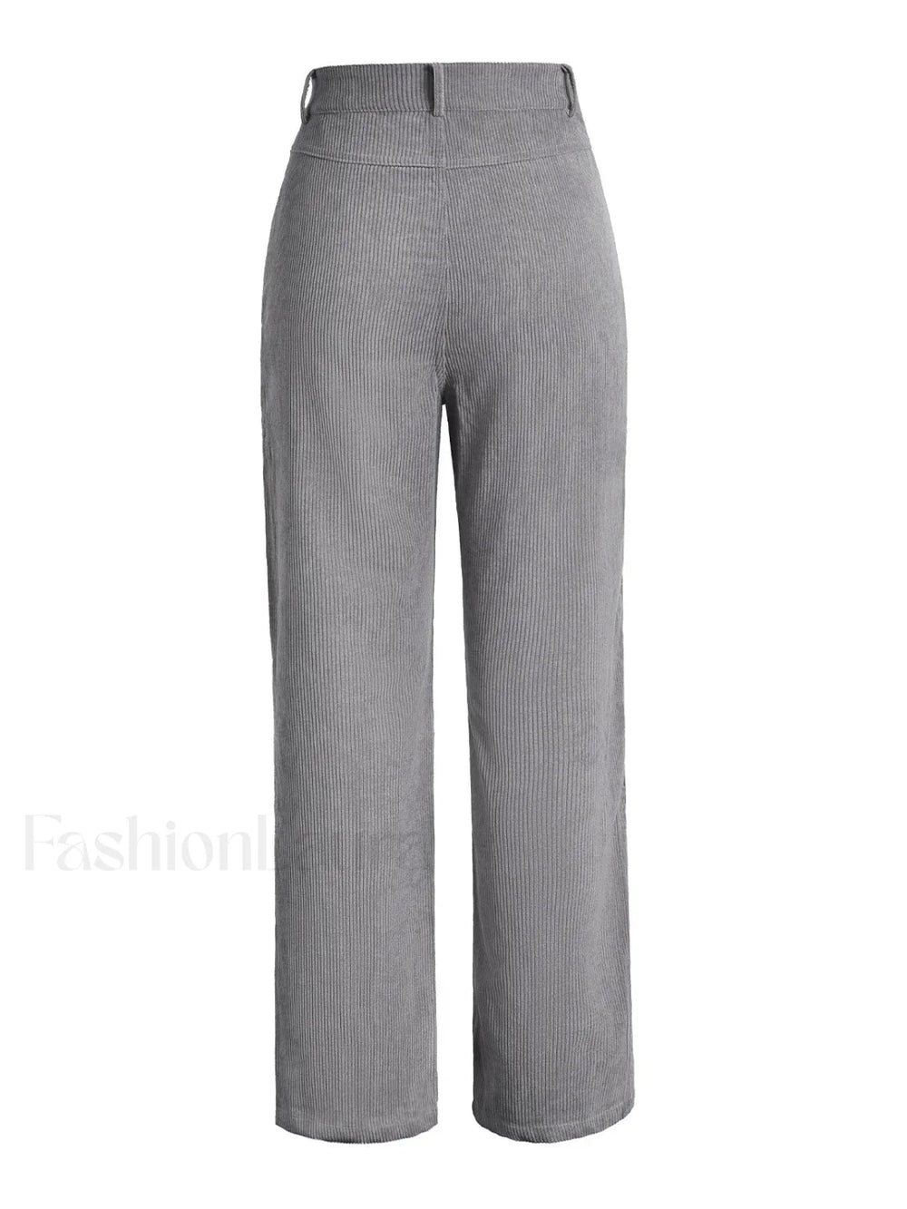 Corduroy Patchwork High Waist Straight Pants Straight Leg Pants