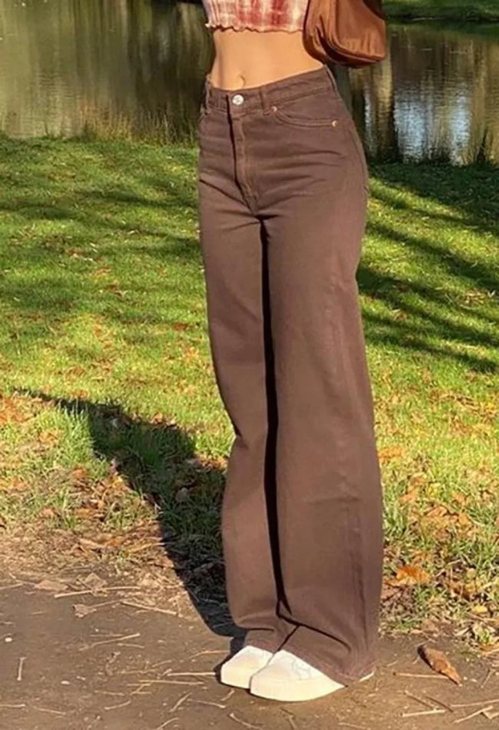 Corduroy Straight Leg Pants Pants