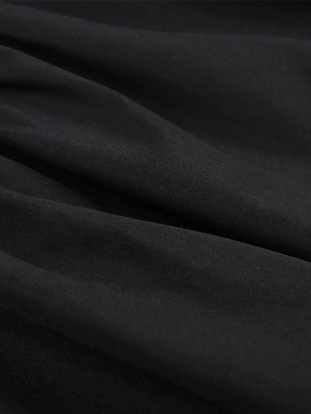 Corset Detail Black Long Sleeve Mini Dress Mini Dresses