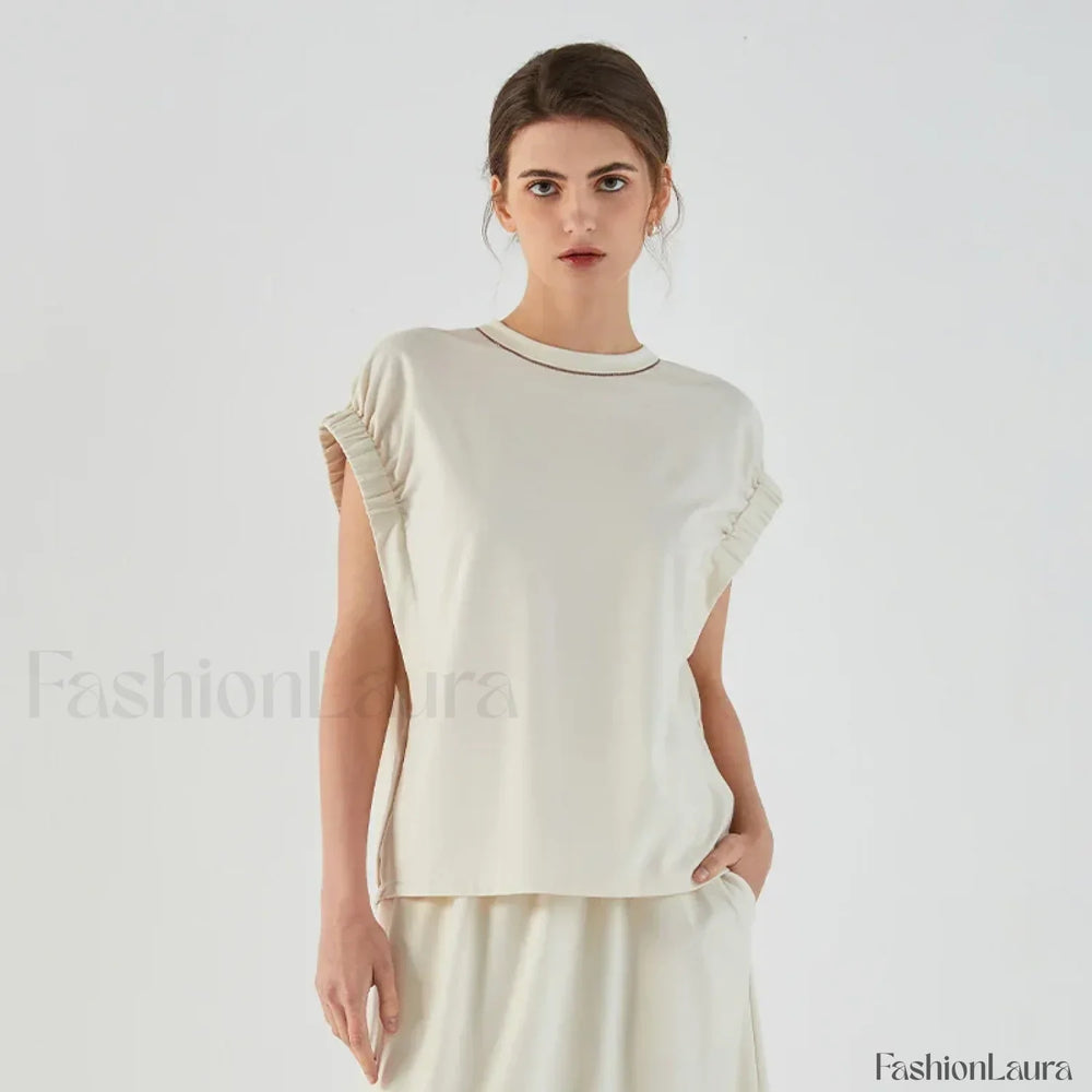 Cotton Blend Boutique Femme T Shirt