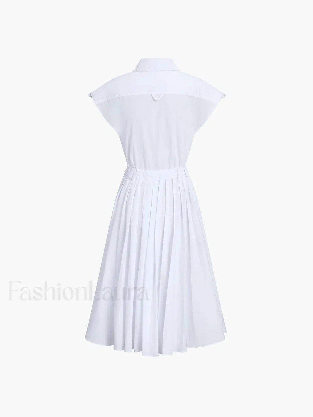 Cotton Blends Sleeveless Trendy Split Midi Dress Dresses