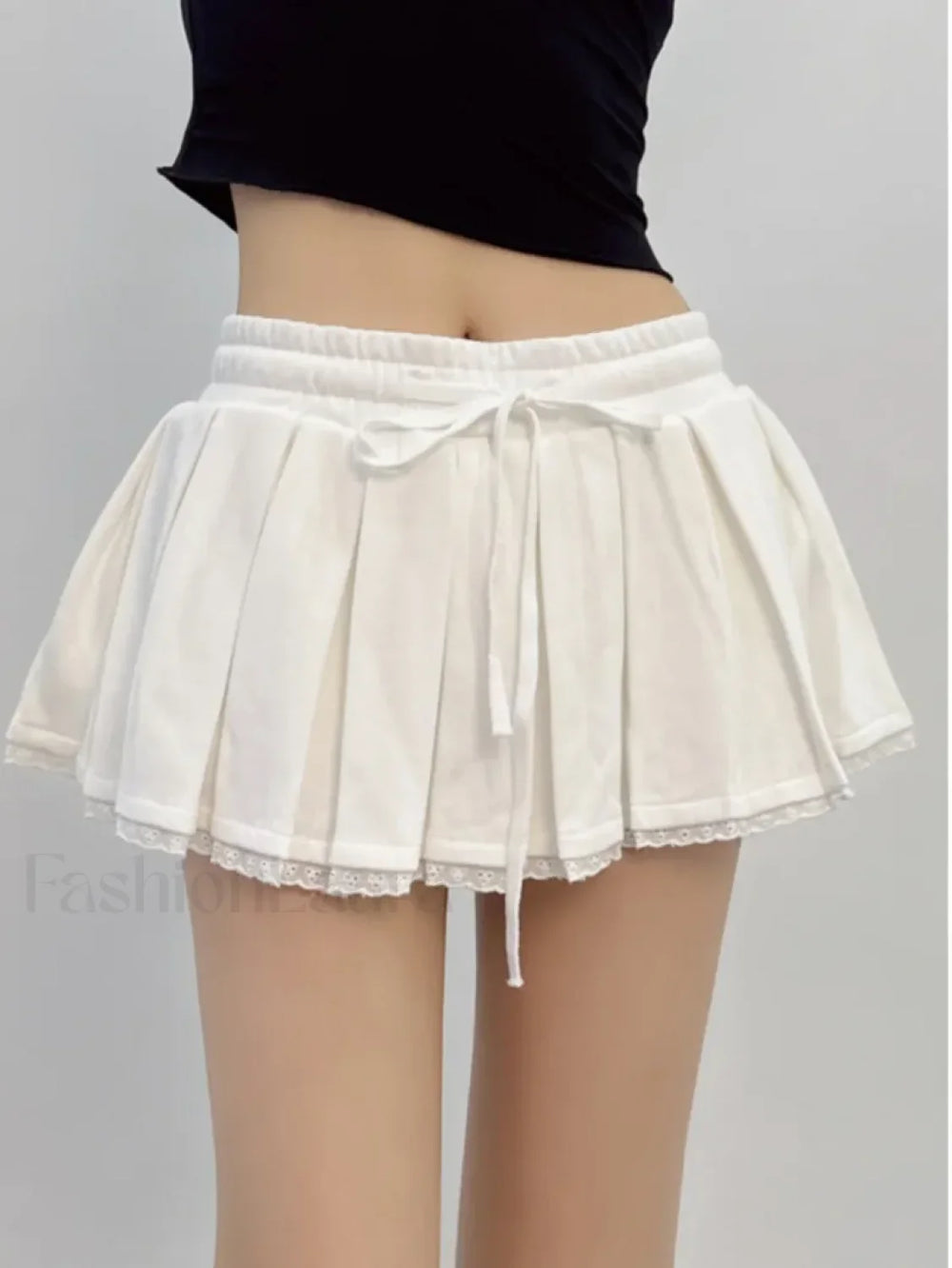 Cotton Looped Fluffy Patchwork Skirt