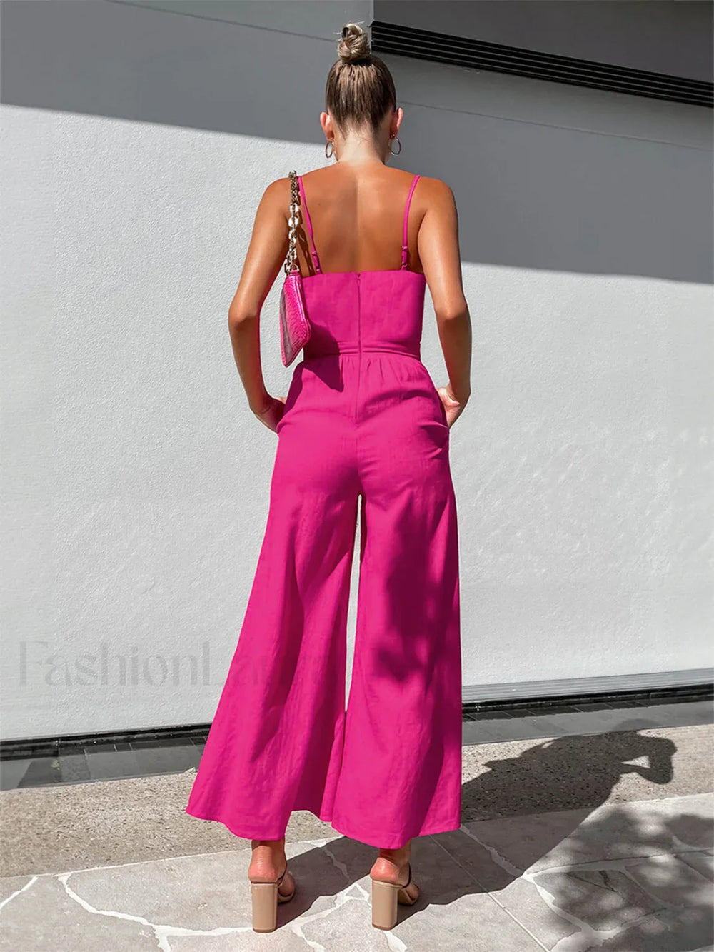 Cotton Twist Detail Jumpsuit Jumpsuits