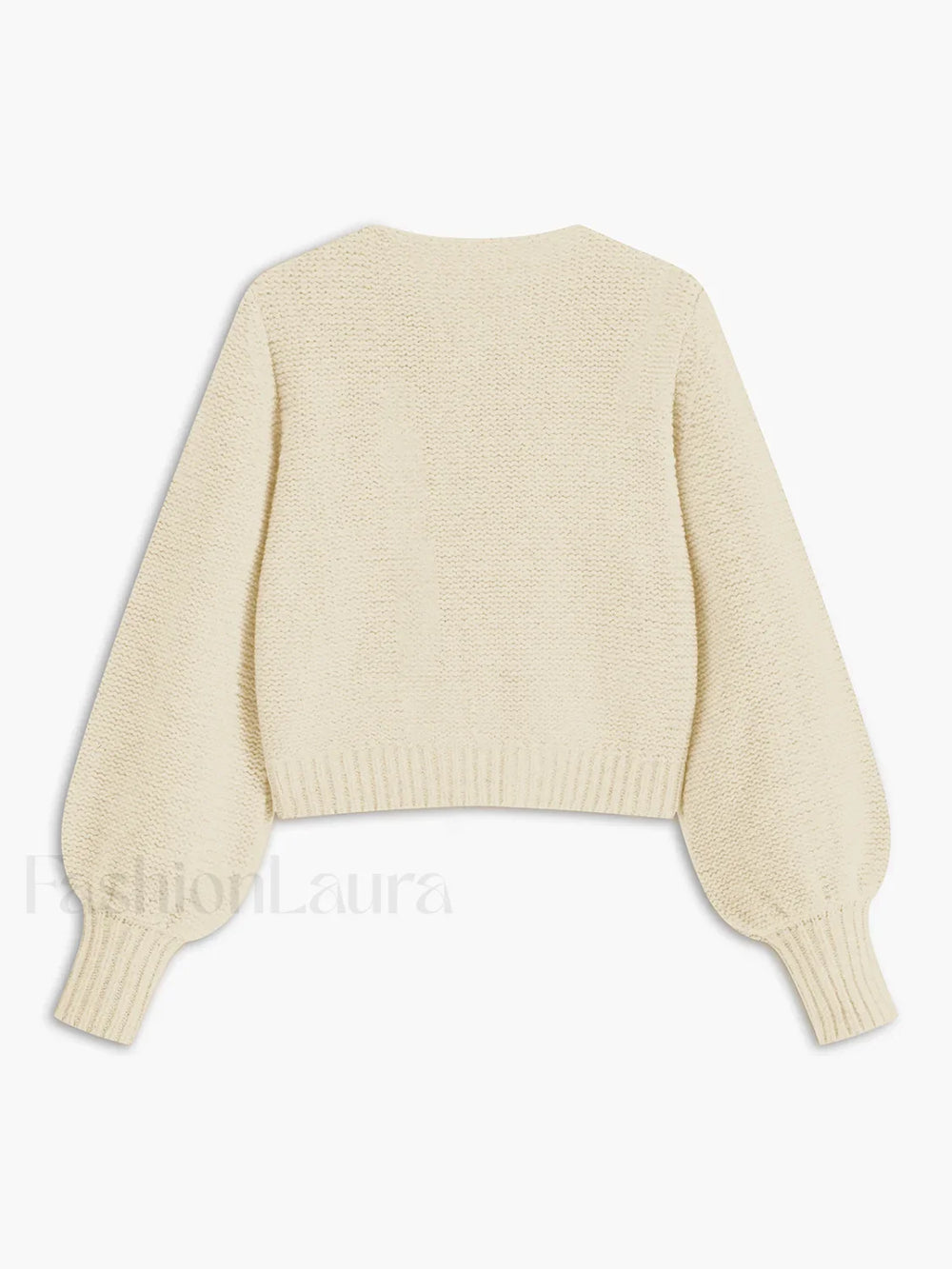 Crew Neck Bow Knit Top Knit Tops