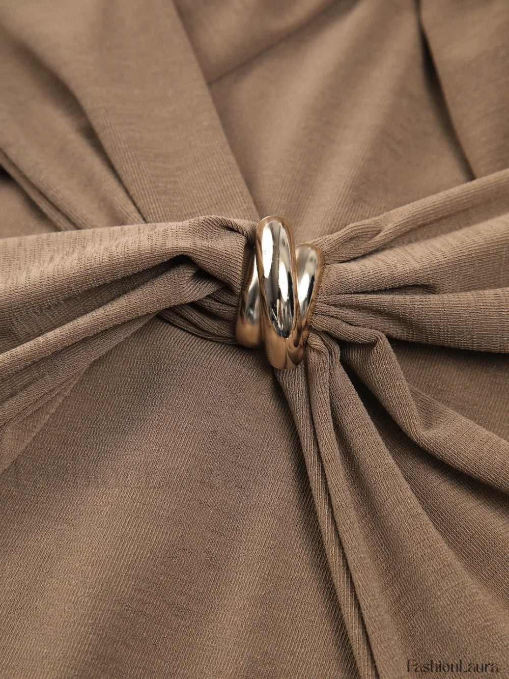 Criss Cross Cut Trendy Out Long Dress Dresses