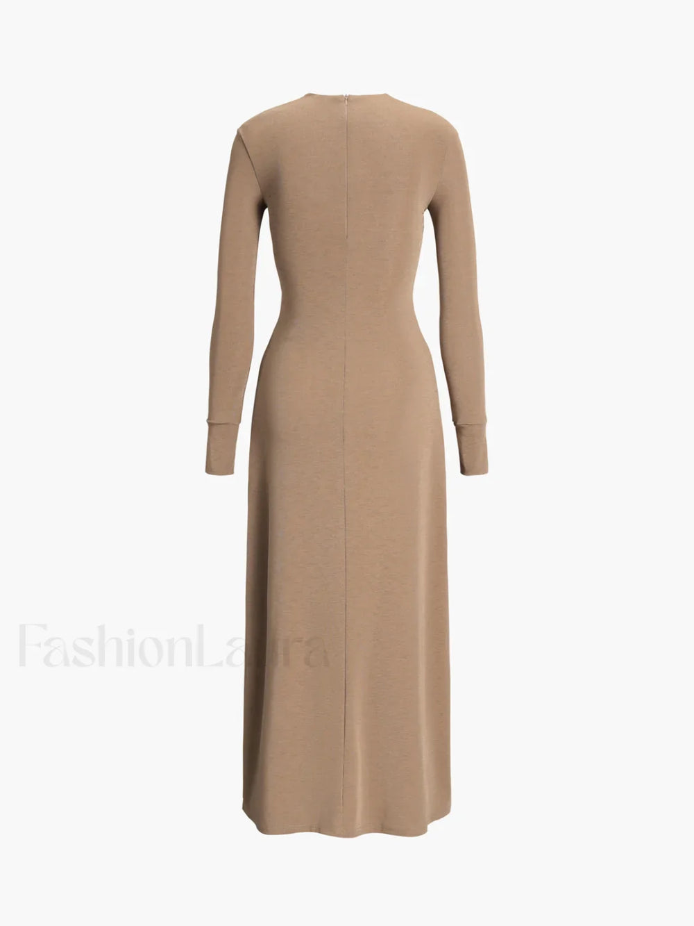 Criss Cross Cut Trendy Out Long Dress Dresses