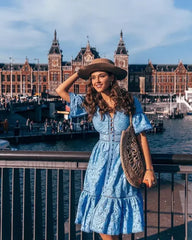 Crochet Knitted Set Boho Dress