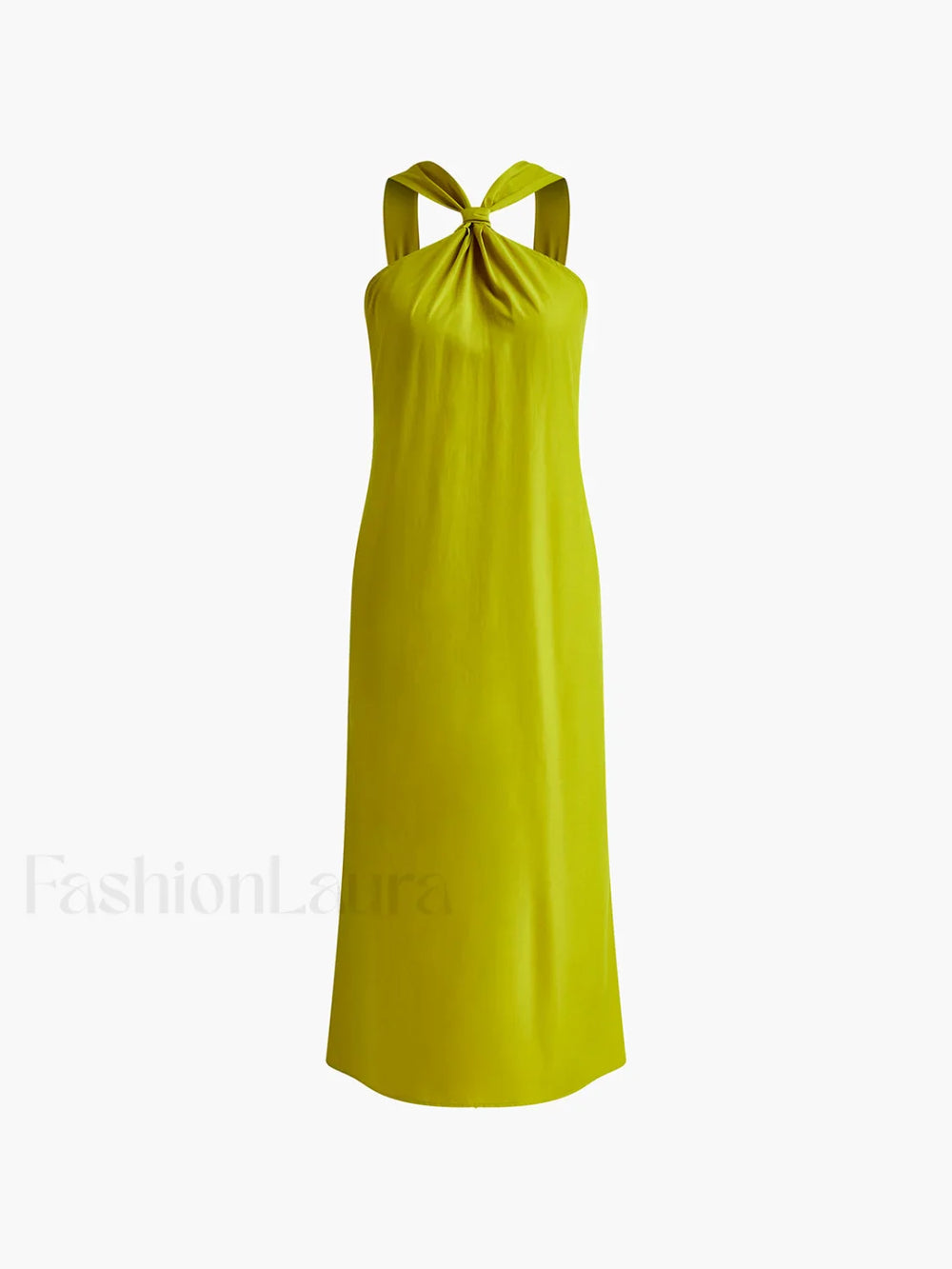 Cross Halter Split Long Dress Dresses