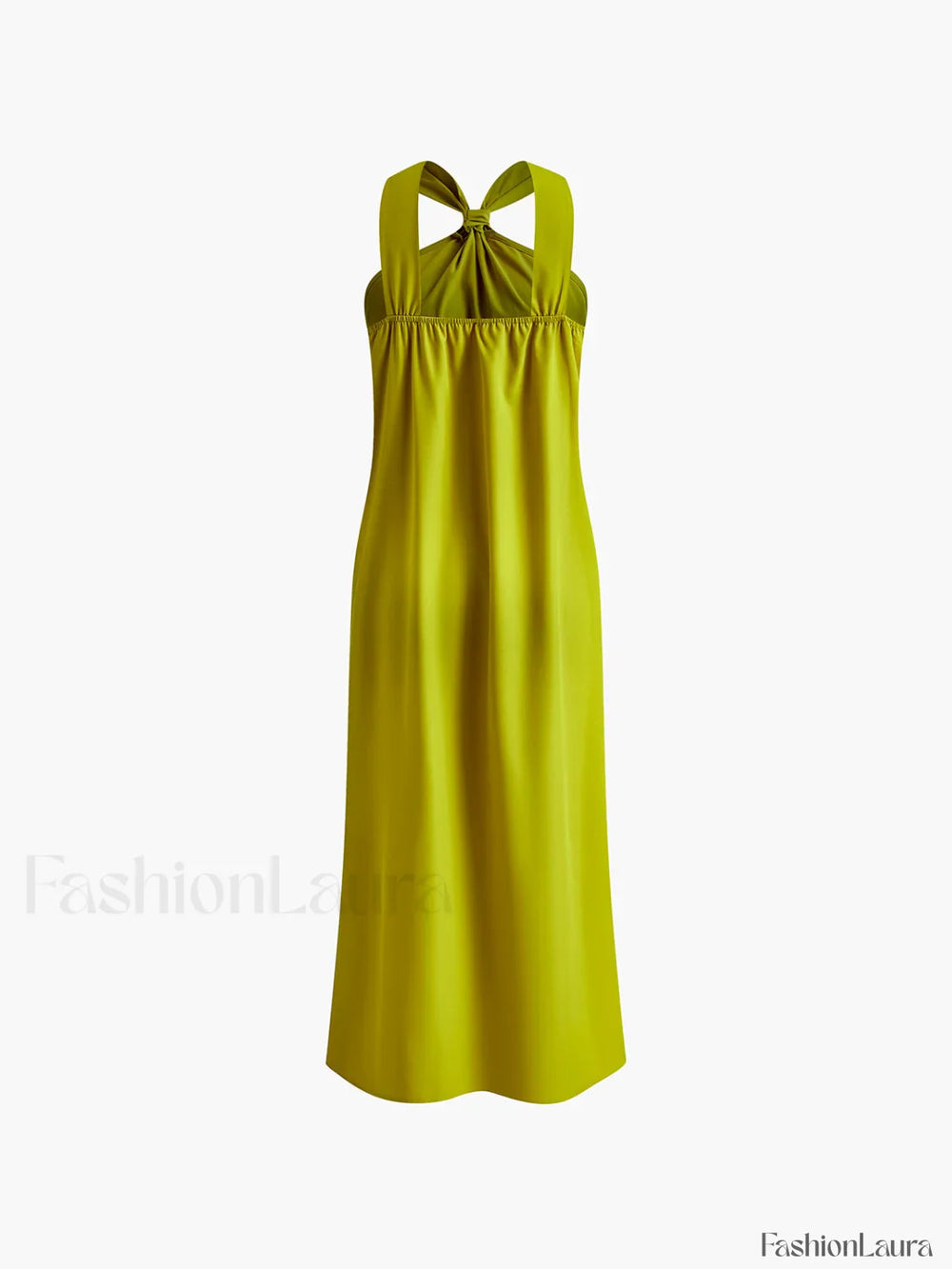 Cross Halter Split Long Dress Dresses