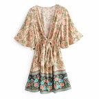 JuliaFashion - women elegant Cut Out Bohemian Mini Dress