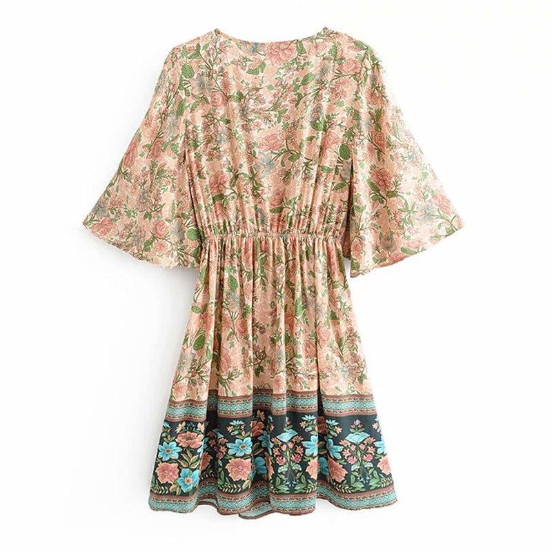 JuliaFashion - women elegant Cut Out Bohemian Mini Dress