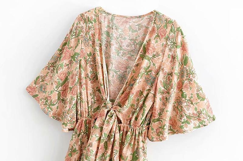 JuliaFashion - women elegant Cut Out Bohemian Mini Dress