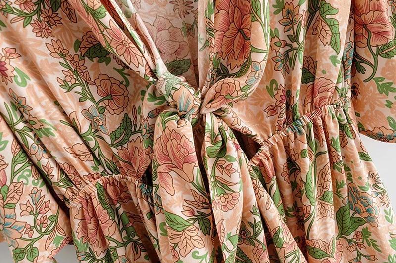 JuliaFashion - women elegant Cut Out Bohemian Mini Dress