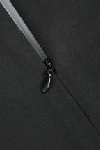 Cutout Crepe Stylish V Neck Dress