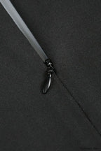 Cutout Crepe Stylish V Neck Dress