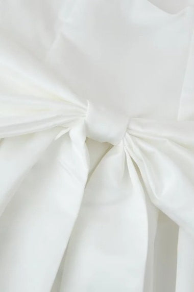 Bow Spaghetti Strap Party Cocktail Dress