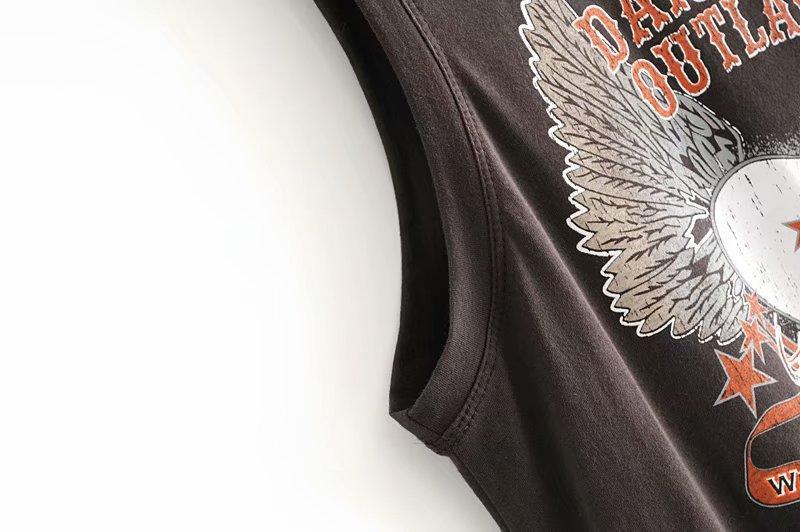 JuliaFashion-Dancing Outlaw Vintage Chic Sleeveless Loose Tank Top