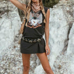 JuliaFashion-Dancing Outlaw Vintage Chic Sleeveless Loose Tank Top