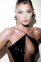 Darcy Backless Stylish Cutout Sequin Dress