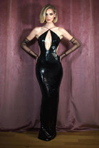 Darcy Backless Stylish Cutout Sequin Dress