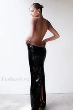 Darcy Backless Stylish Cutout Sequin Dress