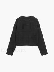 Days Like This Trendy Eyelet Knit Top Sweaters L