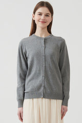 Cotton Round Neck Cardigan