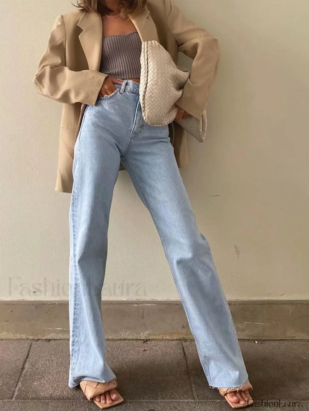 Denim Straight Graceful Leg Jeans Jeans