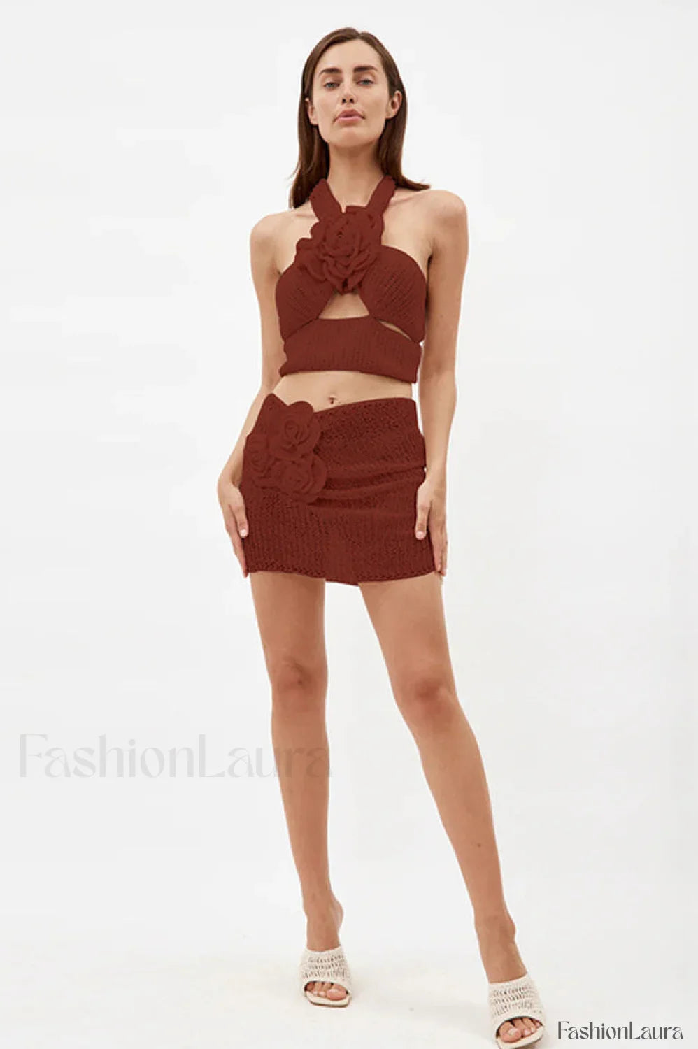 Devana Halter Top Charming + Skirt Set