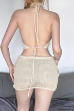 Devana Halter Top Charming + Skirt Set