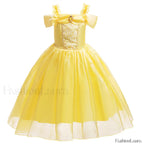 Disney Belle Princess Beauty Beast Cosplay Party Magic Stick Kid Costume 3T (Tag 110) / Belle Dress