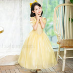 Disney Belle Princess Beauty Beast Cosplay Party Magic Stick Kid Costume