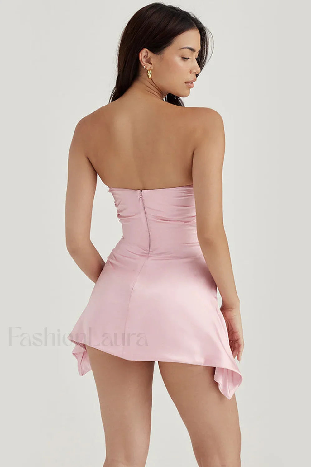 Draped Strapless Stylish Corset Dress