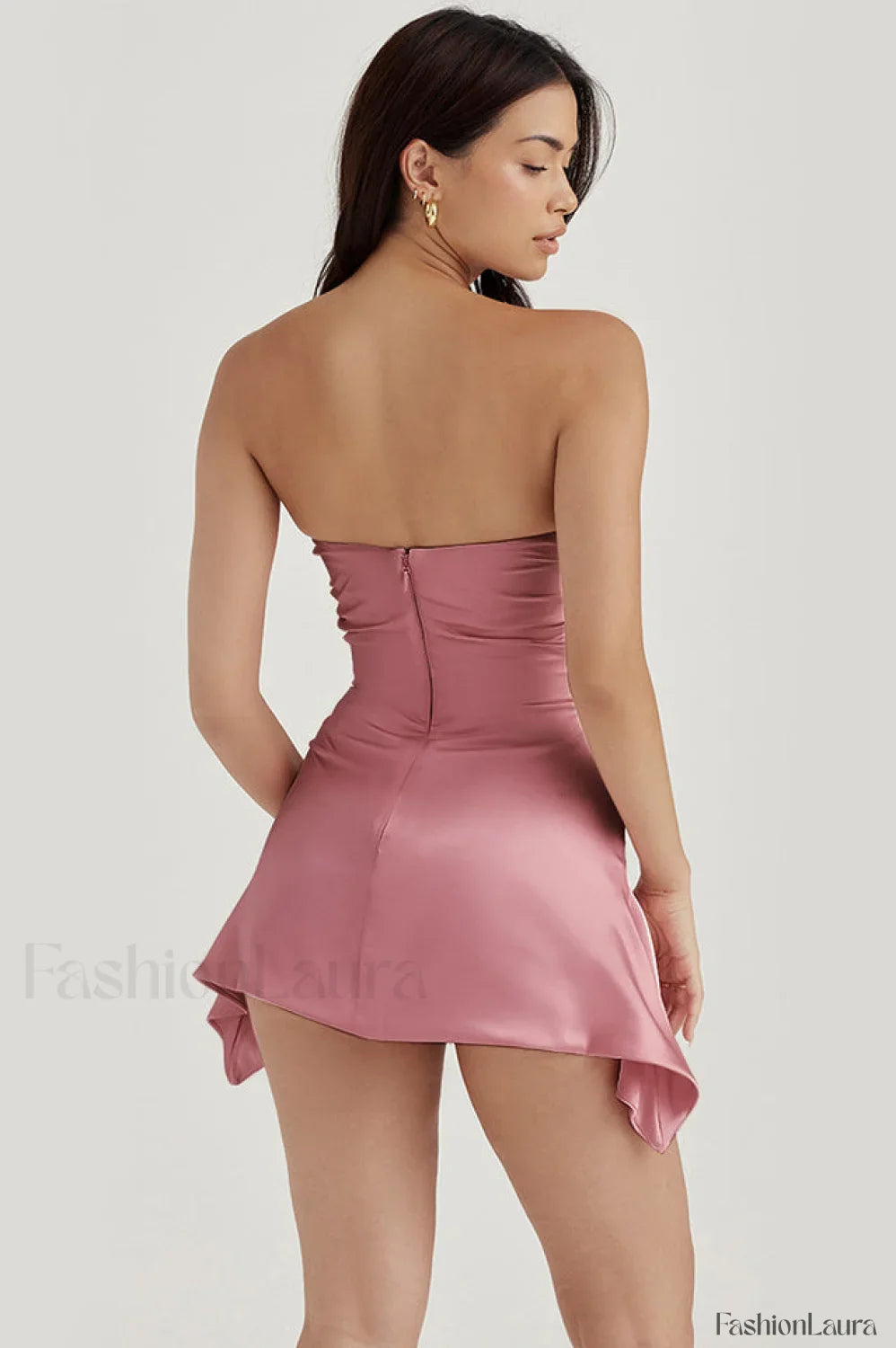 Draped Strapless Stylish Corset Dress