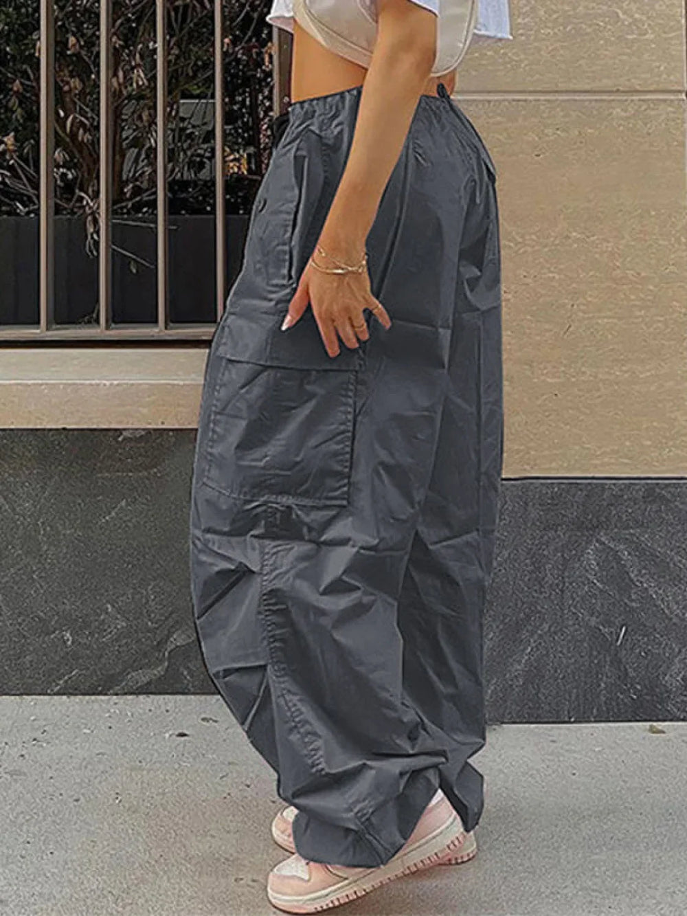 Drawstring Y2K Baggy Cargo Pants Cargo Pants