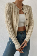 Warm Long Sleeve Knitted Cardigan